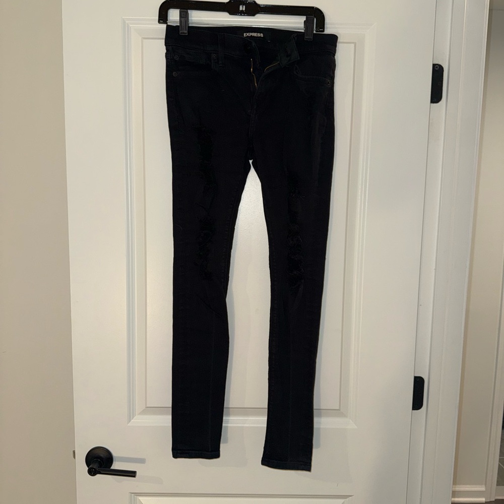 Express Charcoal Denim Pants